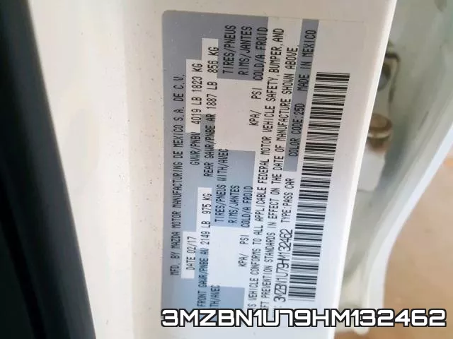 3MZBN1U79HM132462 фото 2