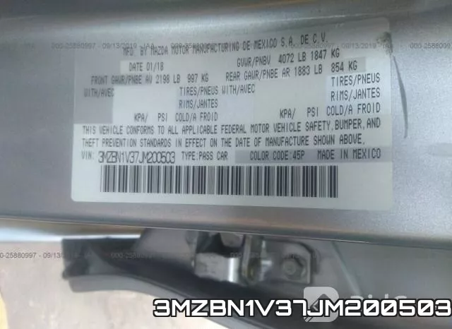 3MZBN1V37JM200503 фото 10