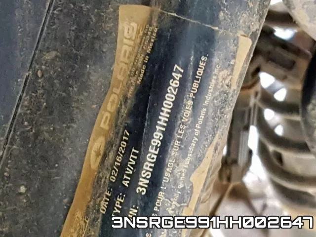 3NSRGE991HH002647 фото 2