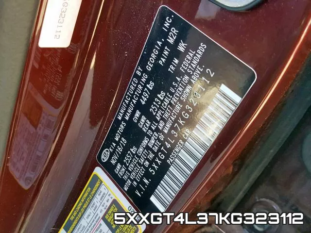 5XXGT4L37KG323112 фото 2