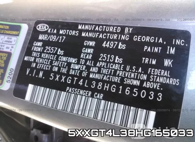 5XXGT4L38HG165033 фото 10