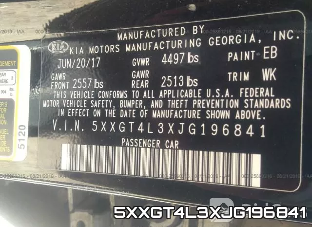 5XXGT4L3XJG196841 фото 9