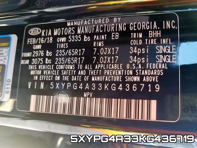 5XYPG4A33KG436719 фото 2