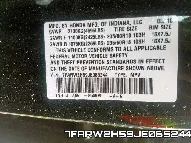 7FARW2H59JE065244 фото 2