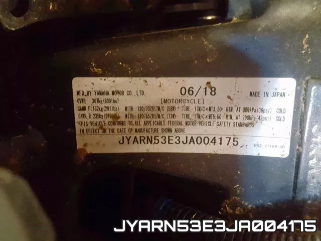 JYARN53E3JA004175 фото 2