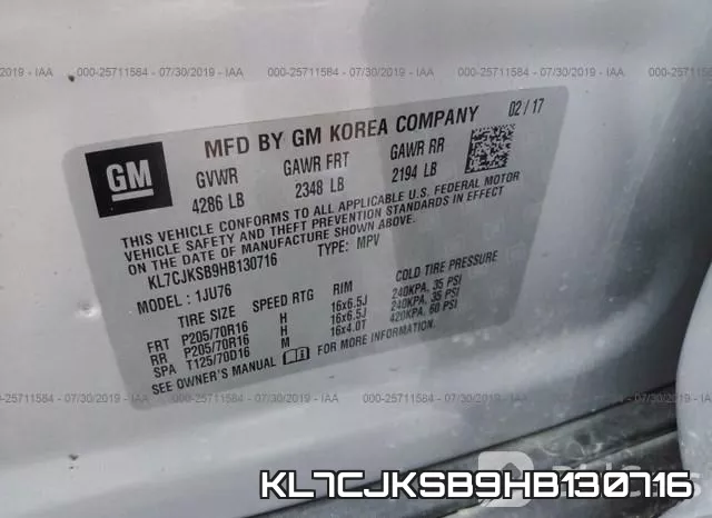 KL7CJKSB9HB130716 фото 10