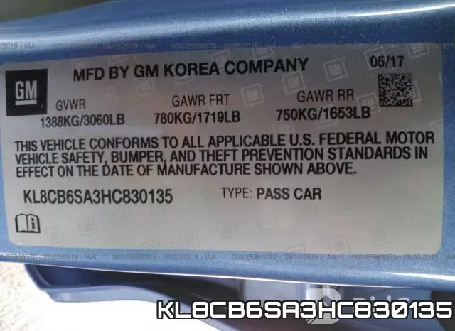 KL8CB6SA3HC830135 фото 10