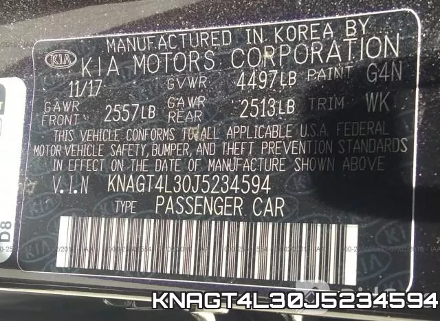 KNAGT4L30J5234594 фото 10