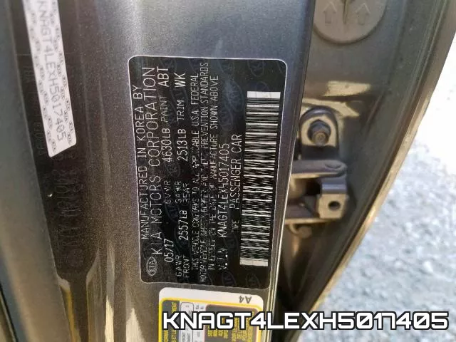 KNAGT4LEXH5017405 фото 2