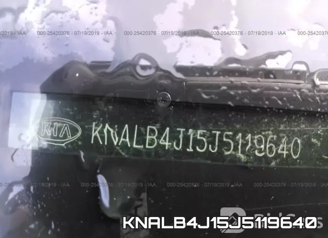 KNALB4J15J5119640 фото 10