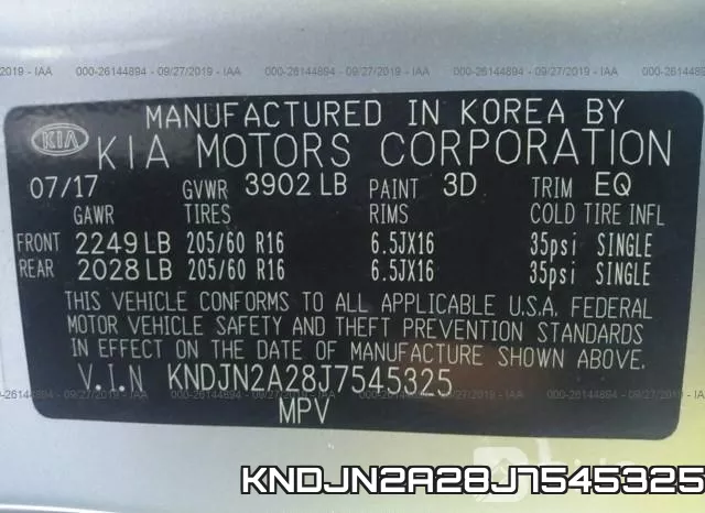 KNDJN2A28J7545325 фото 10