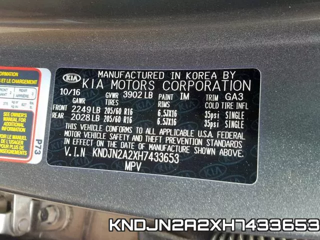 KNDJN2A2XH7433653 фото 2