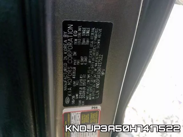 KNDJP3A50H7417522 фото 2