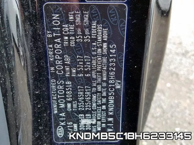 KNDMB5C18H6233145 фото 2