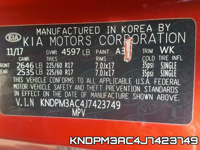 KNDPM3AC4J7423749 фото 2