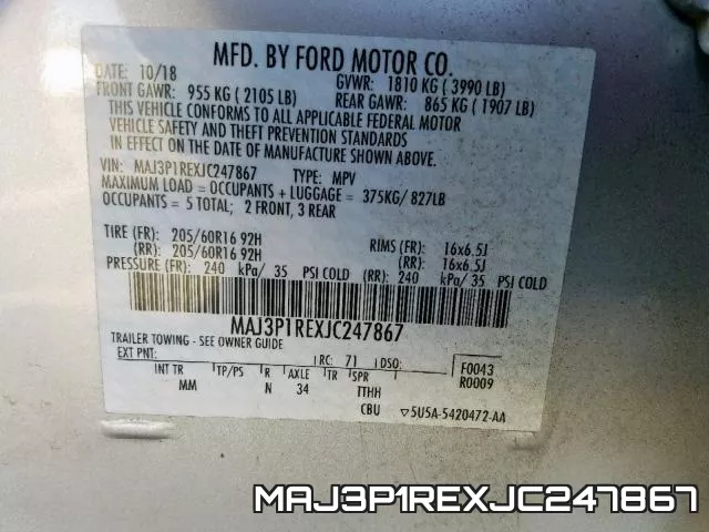 MAJ3P1REXJC247867 фото 2