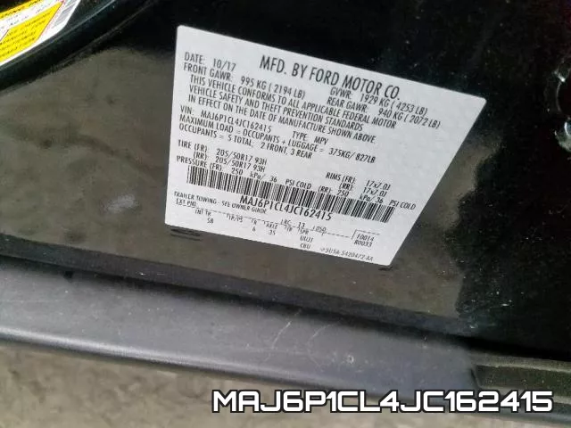 MAJ6P1CL4JC162415 фото 2