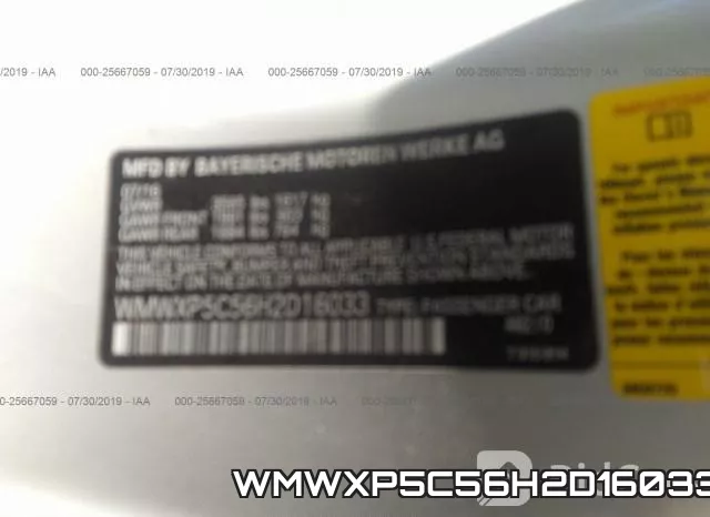 WMWXP5C56H2D16033 фото 10