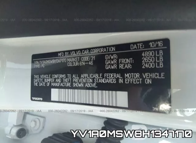 YV1A0MSW8H1347170 фото 10