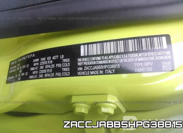 ZACCJABB5HPG38815 фото 10