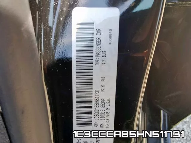 1C3CCCAB5HN511731 фото 2