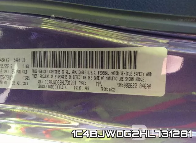 1C4BJWDG2HL731281 фото 10