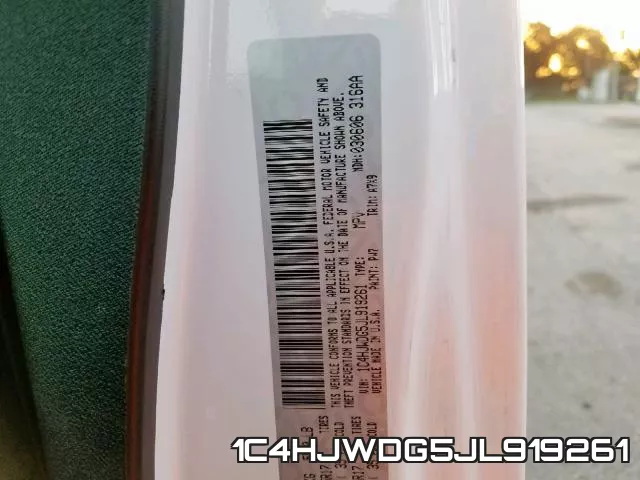 1C4HJWDG5JL919261 фото 2