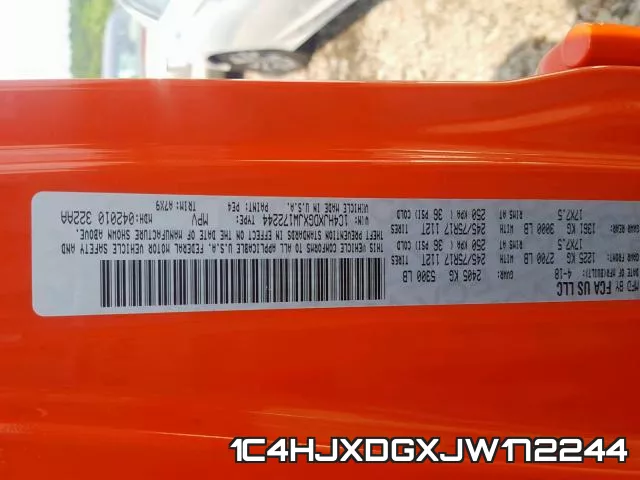 1C4HJXDGXJW172244 фото 2