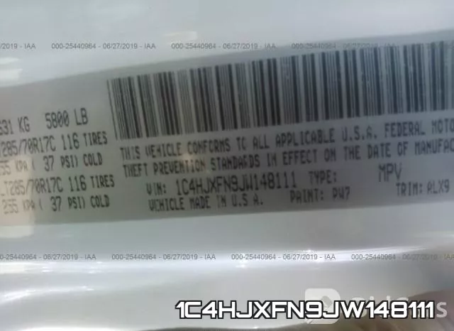 1C4HJXFN9JW148111 фото 10