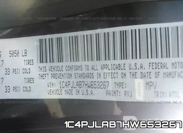1C4PJLAB7HW653267 фото 10