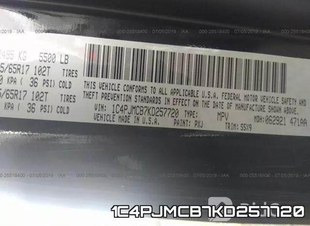 1C4PJMCB7KD257720 фото 10