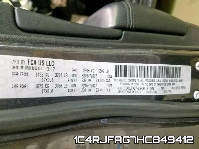 1C4RJFAG7HC849412 фото 2
