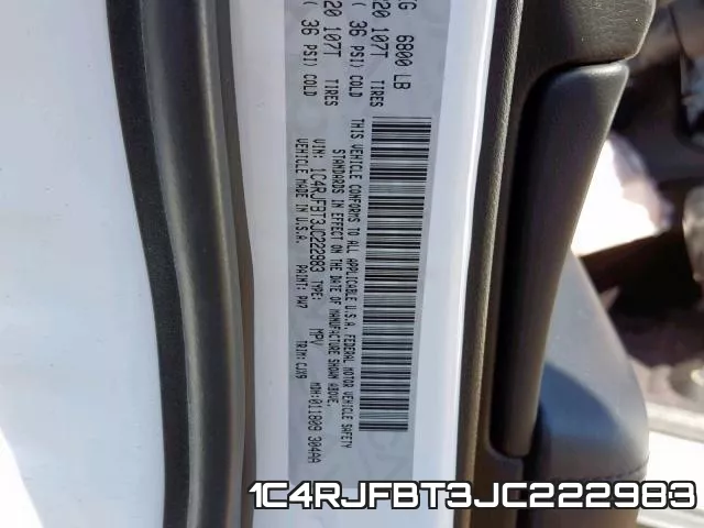 1C4RJFBT3JC222983 фото 2