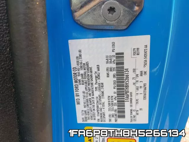 1FA6P8TH8H5266134 фото 2