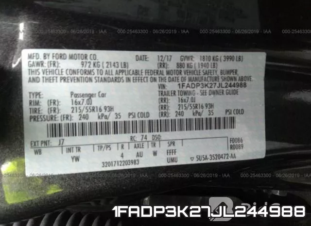 1FADP3K27JL244988 фото 10
