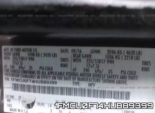 1FMCU0F74HUB89399 фото 10