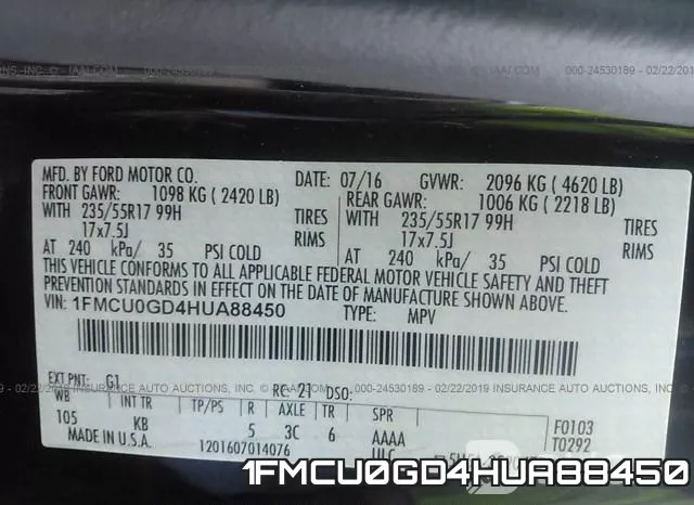 1FMCU0GD4HUA88450 фото 9