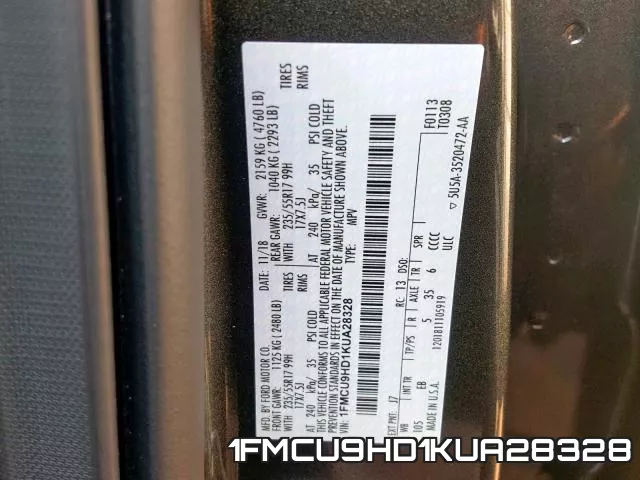 1FMCU9HD1KUA28328 фото 2