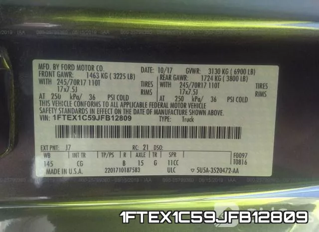 1FTEX1C59JFB12809 фото 10