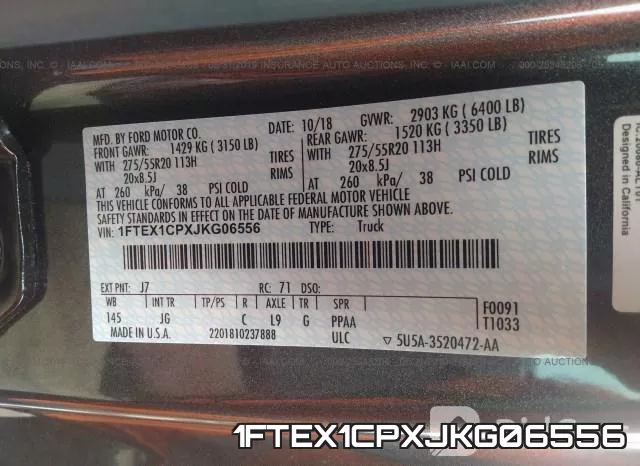1FTEX1CPXJKG06556 фото 10