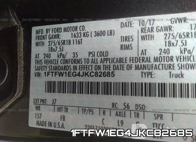 1FTFW1EG4JKC82685 фото 10