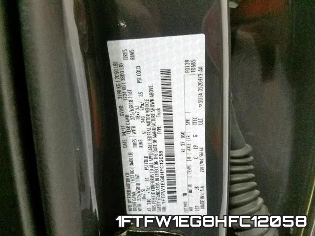 1FTFW1EG8HFC12058 фото 2