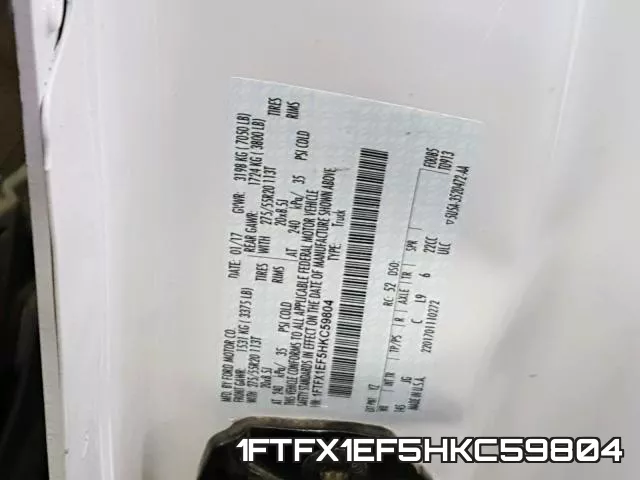 1FTFX1EF5HKC59804 фото 2