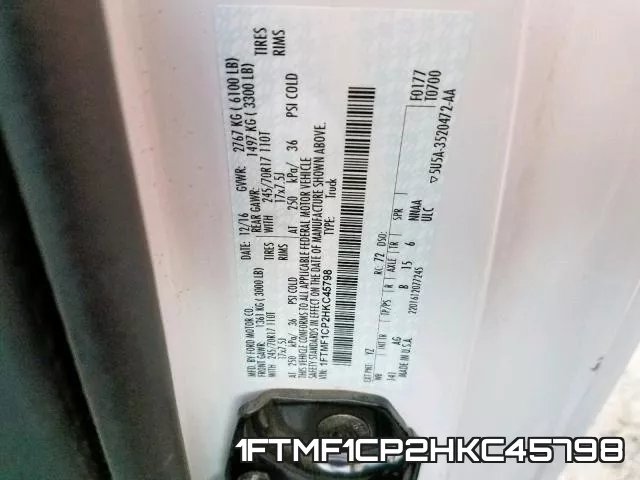 1FTMF1CP2HKC45798 фото 2