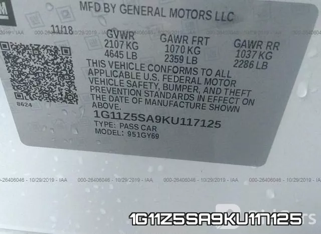1G11Z5SA9KU117125 фото 9