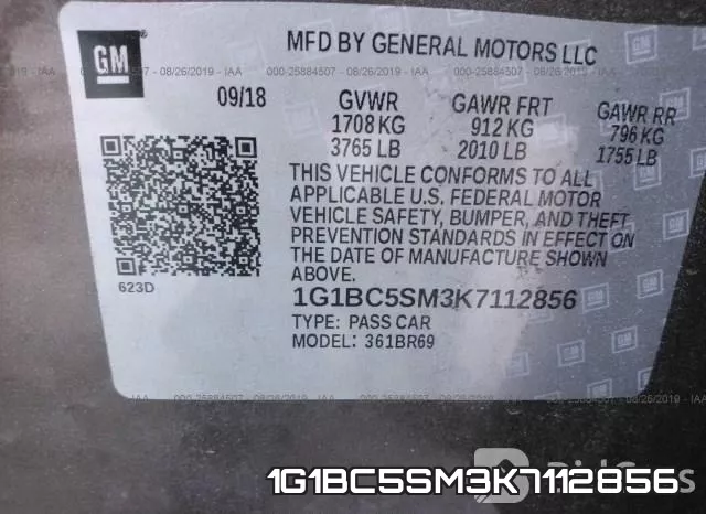 1G1BC5SM3K7112856 фото 10