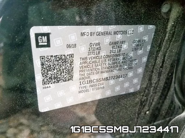 1G1BC5SM8J7234417 фото 2