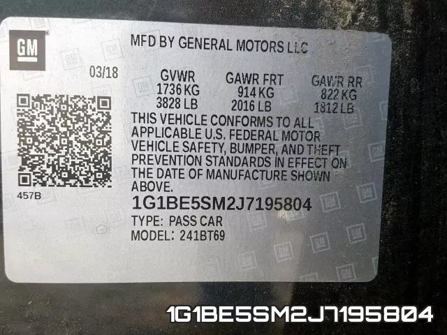 1G1BE5SM2J7195804 фото 2