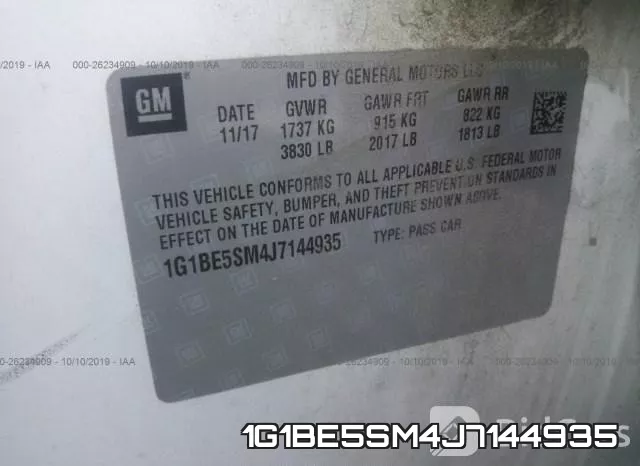 1G1BE5SM4J7144935 фото 10