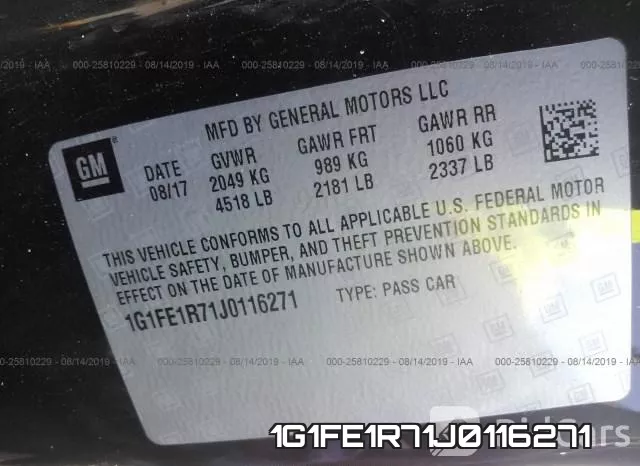 1G1FE1R71J0116271 фото 10